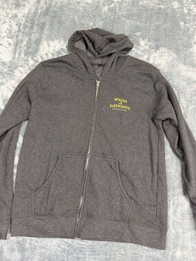 Water For Elephants Mens Gray Zip-Up Hoodie XL Creative Goods